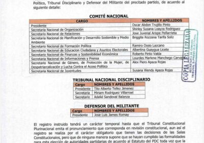 Oscar Abdon Trujillo por decisión del TSE es reconocido como presidente del PDC, mientras…