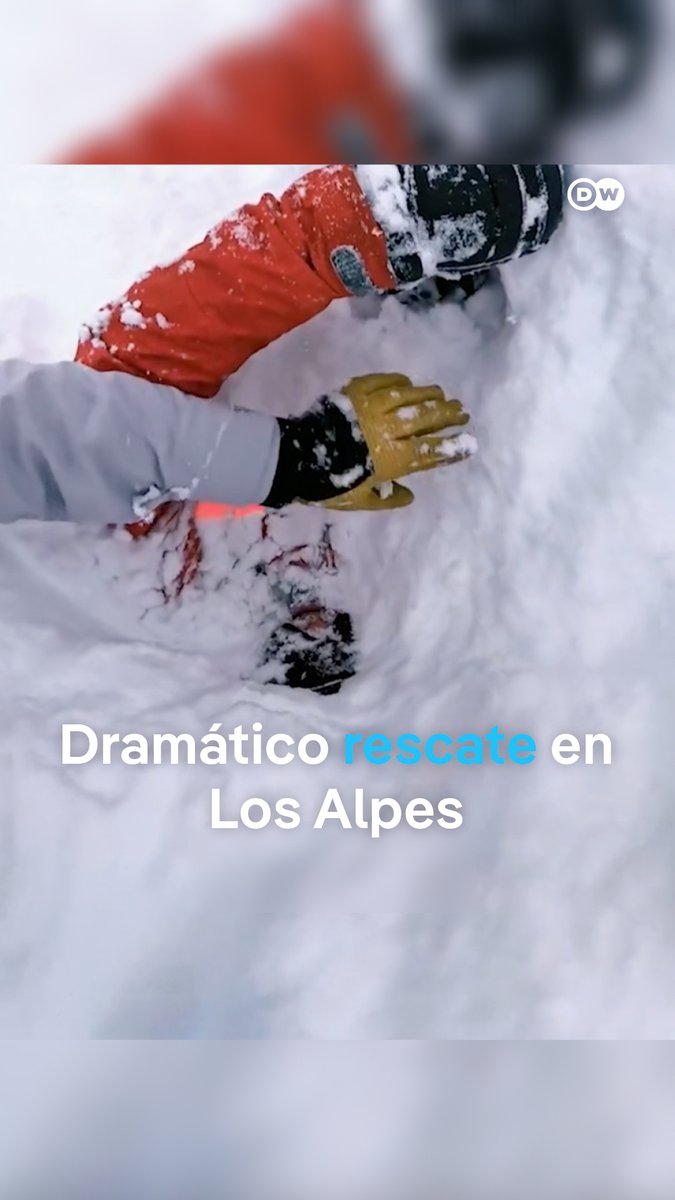 Esquiador italiano salva a un montañista sepultado por un alud de nieve ...