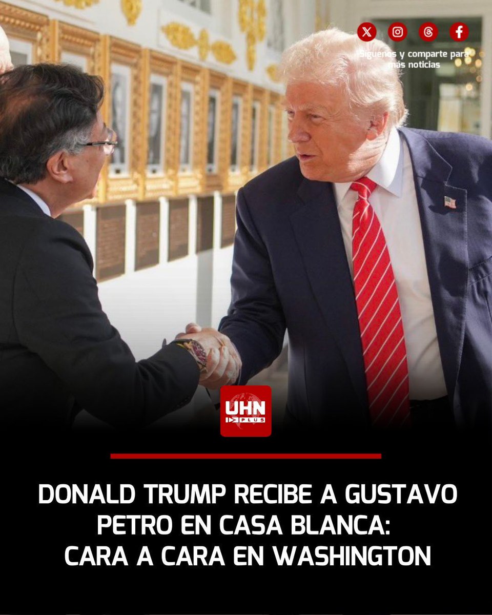 🇺🇸🇨🇴‼️ | ÚLTIMA HORA — La primera imagen de Donald Trump y Gustavo ...